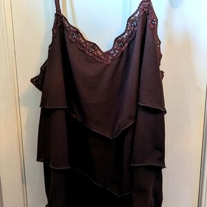 Brown later camisole